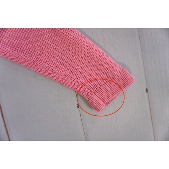 Gap Kids Pink Hooded Zip-Up Waffle-Knit Cardigan Sweater - Size XS (4) - Picture 6 of 6